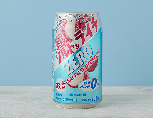 サンガリア　ゼロサワー　ソルト＆ライチ　350ml