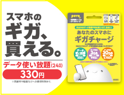 ギガチャージカード新登場！