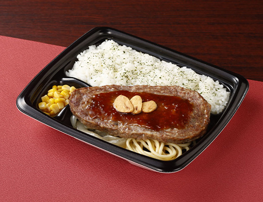ステーキのあさくま監修　ステーキ風ハンバーグ弁当