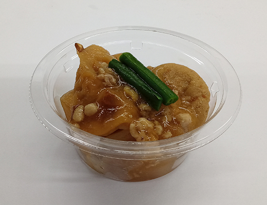 冷たいまま食べる大根の鶏　そぼろあん