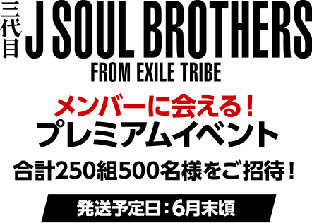 メンバーに会える!プレミアムイベント 合計250組500名様をご招待!(発送予定日:6月末頃)